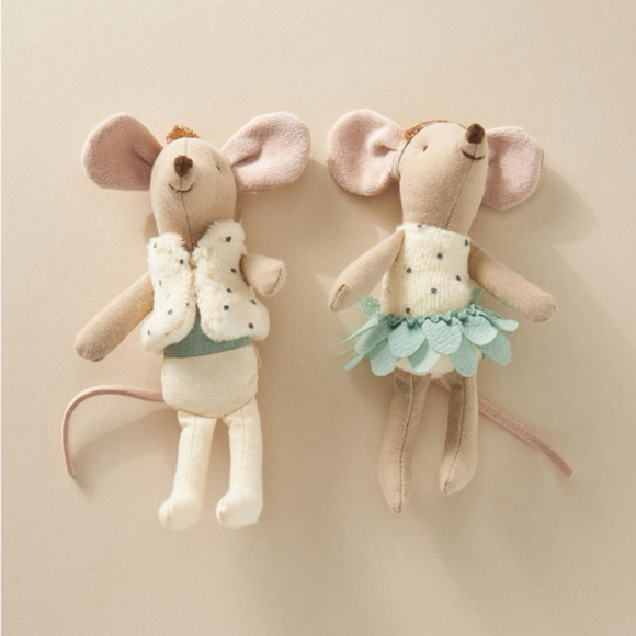 Maileg Other - Retired Maileg Royal Twins Mice, Little sister and brother in Box​